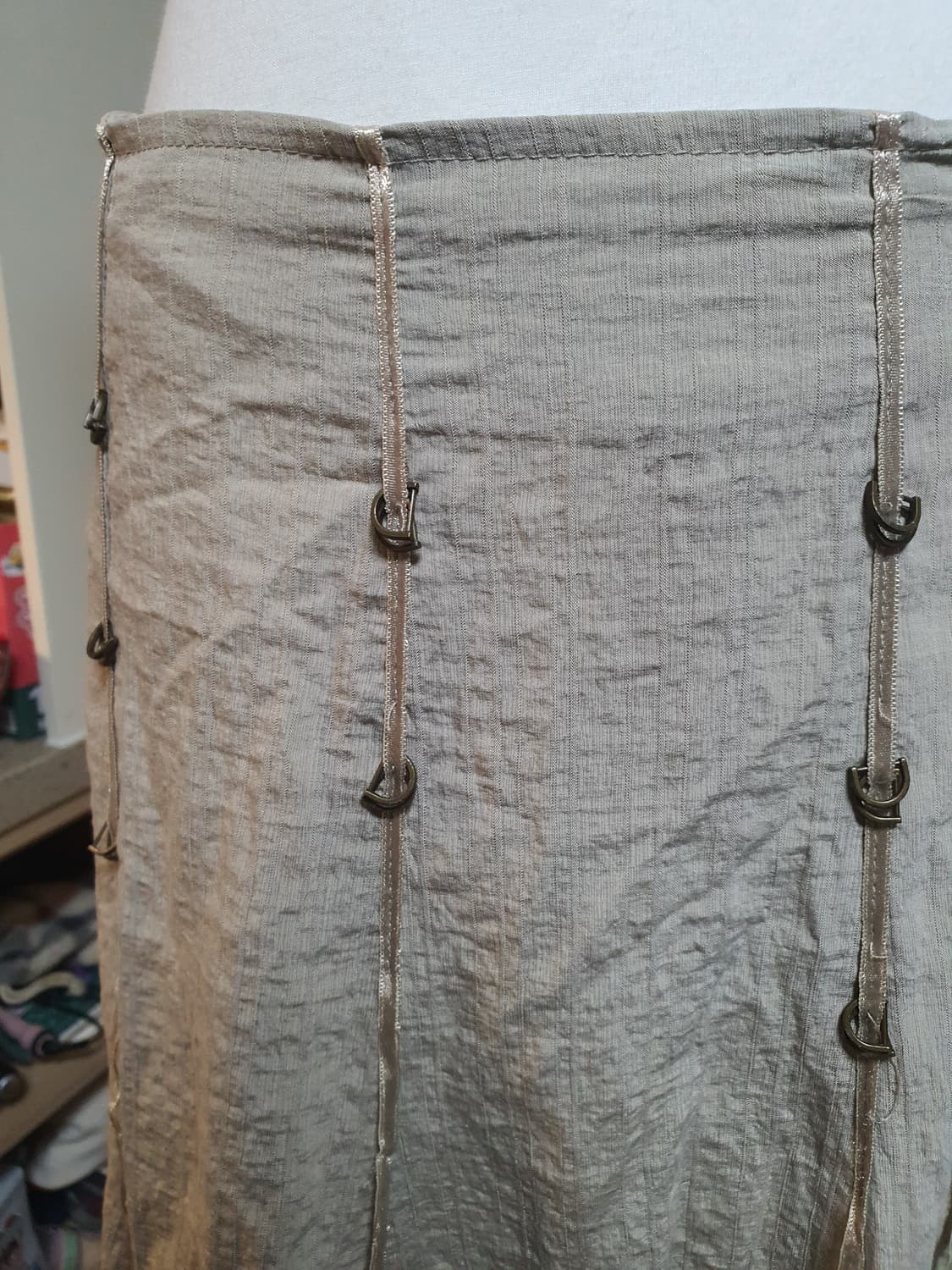 [빈티지] 베이지 롱 스커트 빈티지 스타일 66 상품이미지4