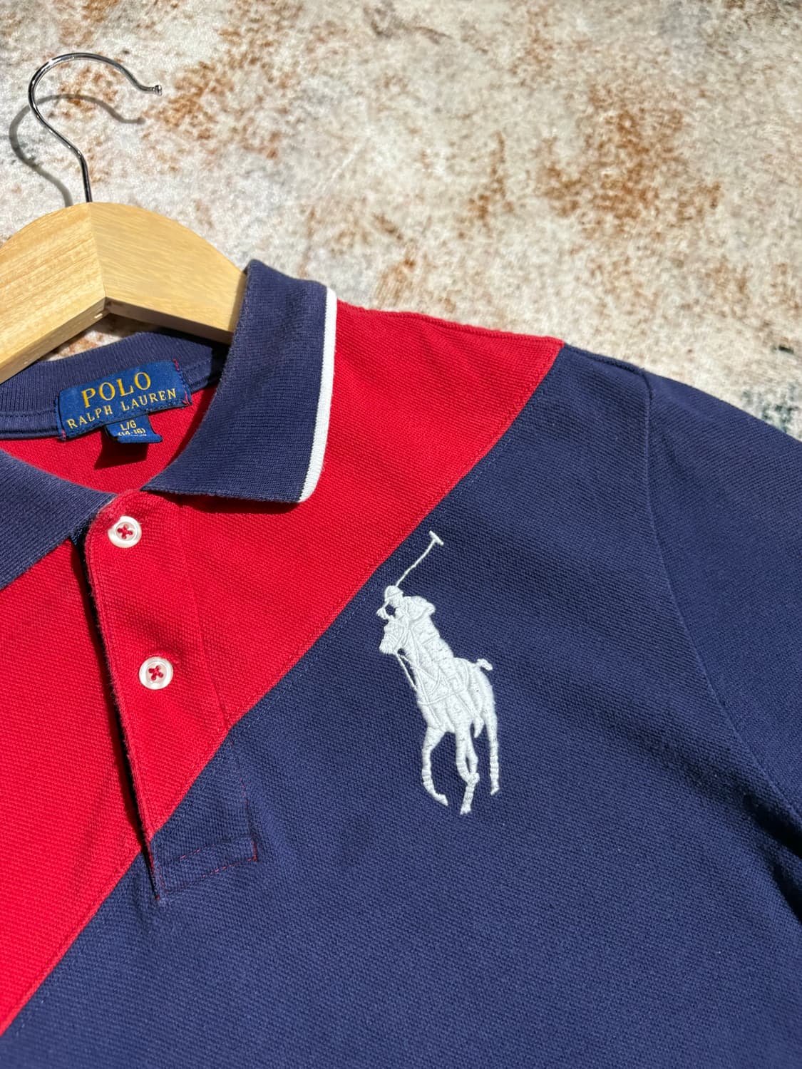 폴로 빅포니 치프키프 성조기 카라 반팔티셔츠 상품이미지3