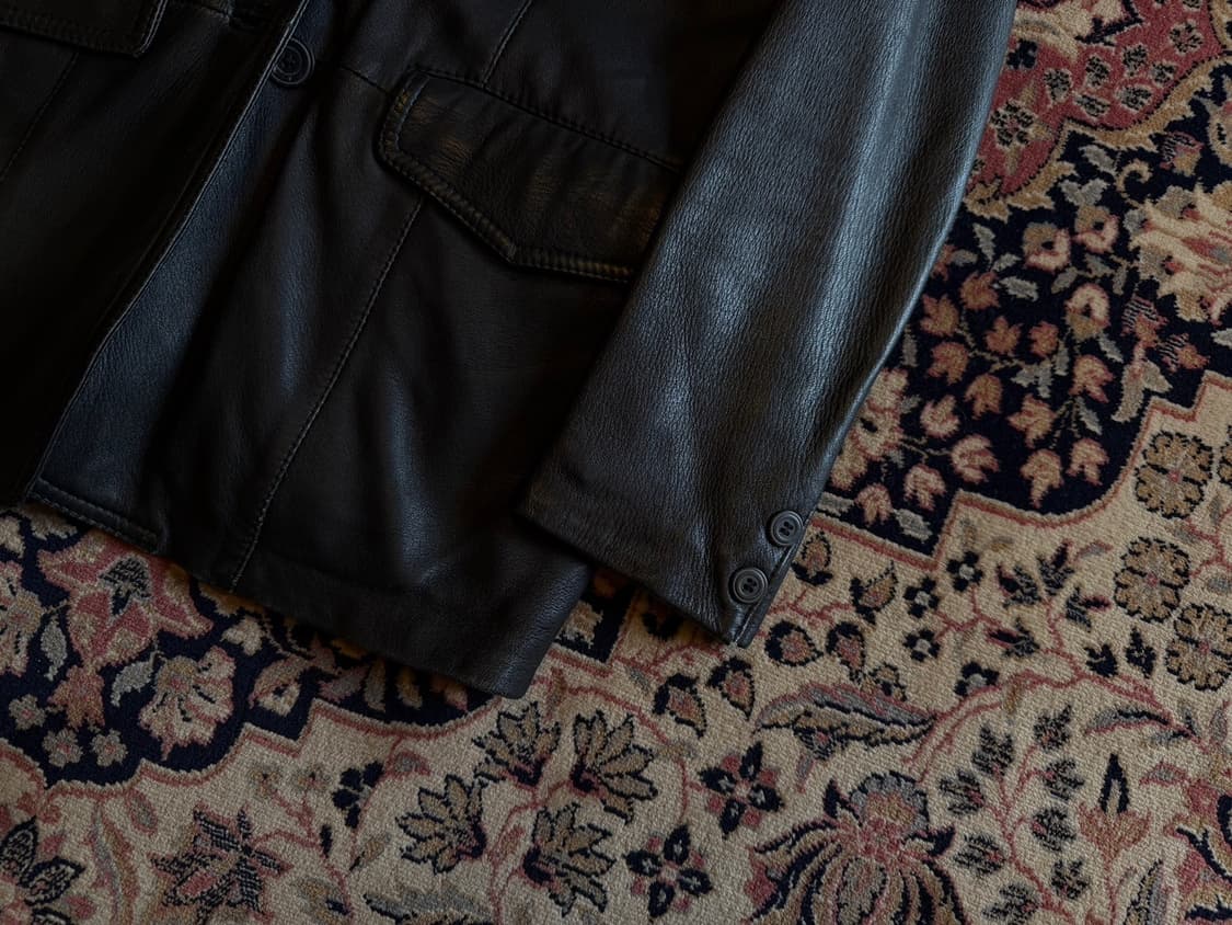 발리 레더 테일러드 자켓 66~77 상품이미지5