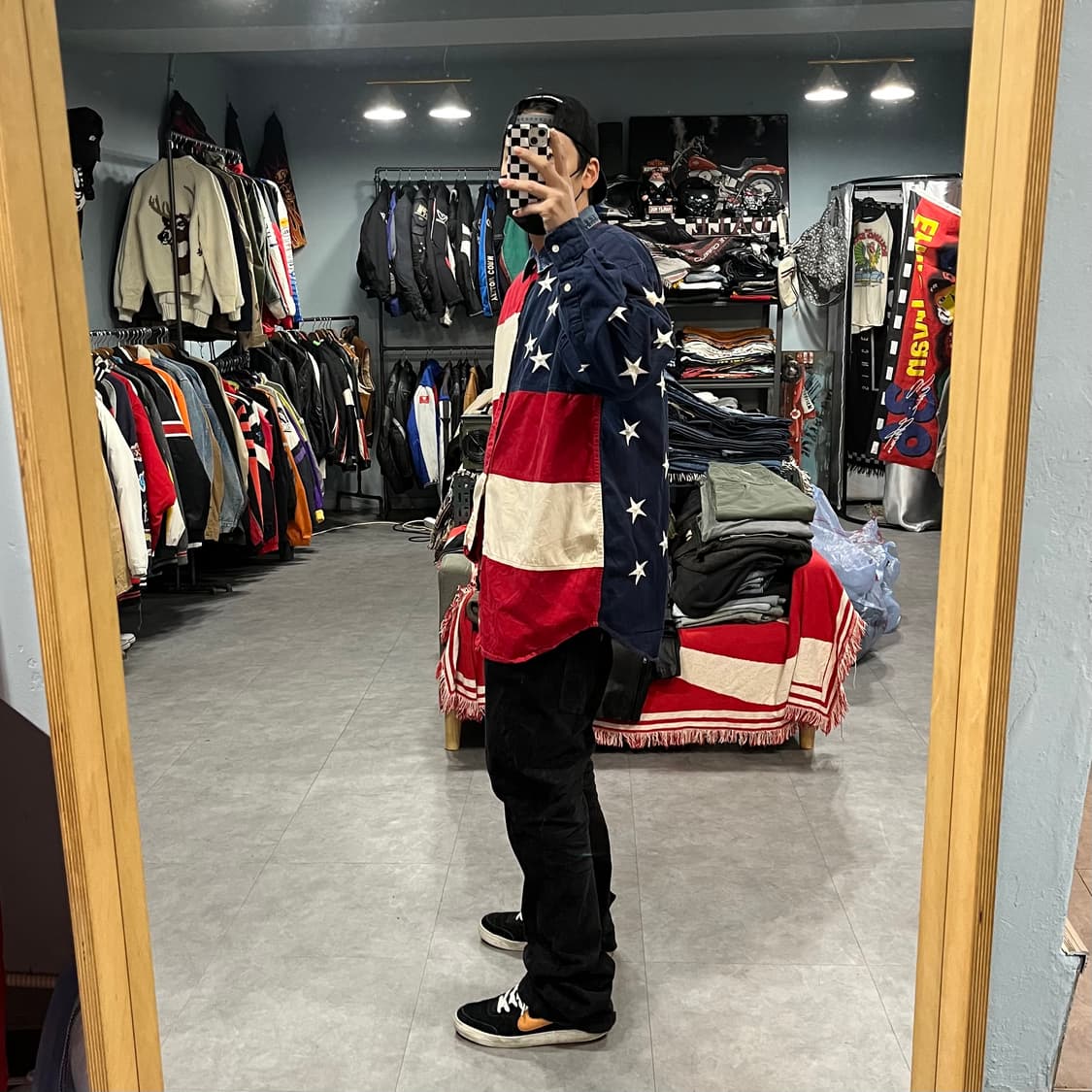 90s TommyJeans 성조기 셔츠 (110) 상품이미지10