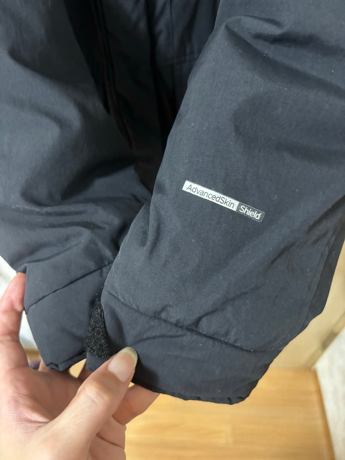 살로몬 블랙 패딩 점퍼 후드 퍼 상품이미지4