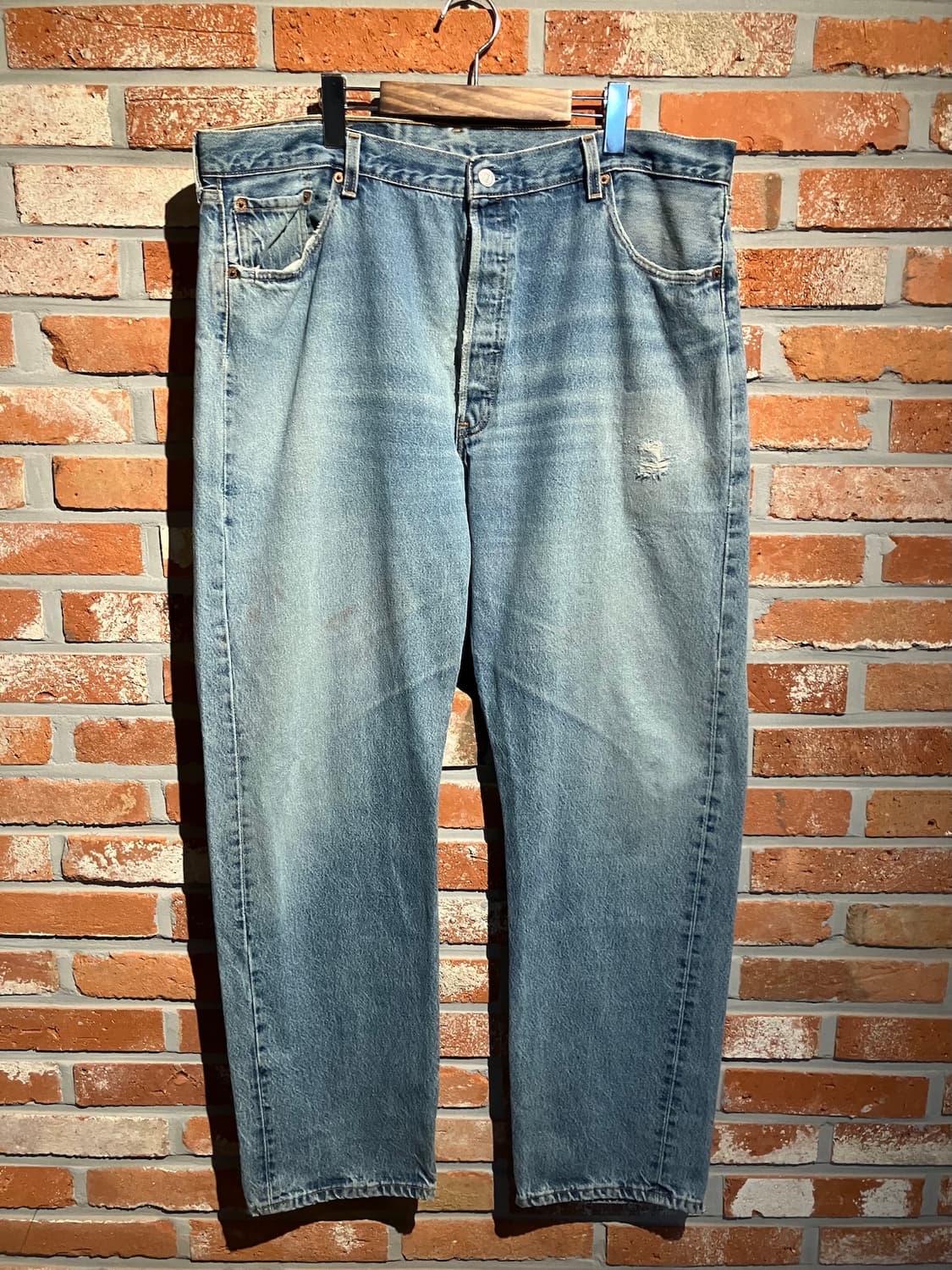 90s USA 빈티지 리바이스 501 데님 팬츠 빅사이즈 상품이미지2