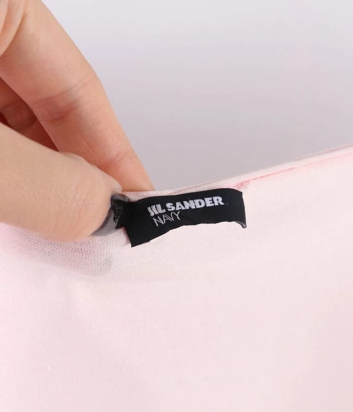 (XS) JIL SANDER 코튼 100% 브이넥 반팔 티셔츠 상품이미지6