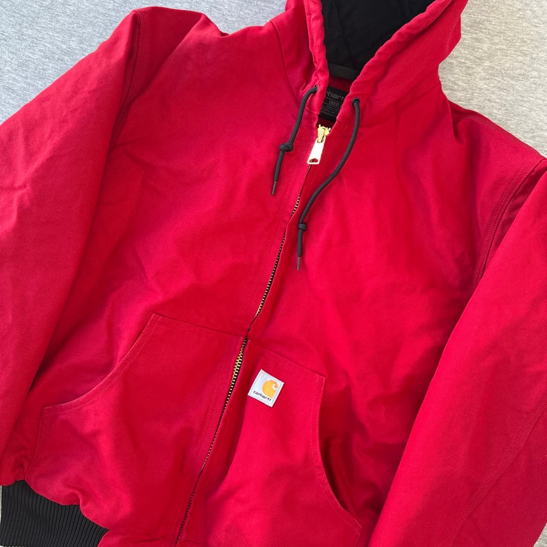 칼하트 퀼팅 안감 액티브 자켓 레드 M 루즈핏 OJ0140  상품이미지3