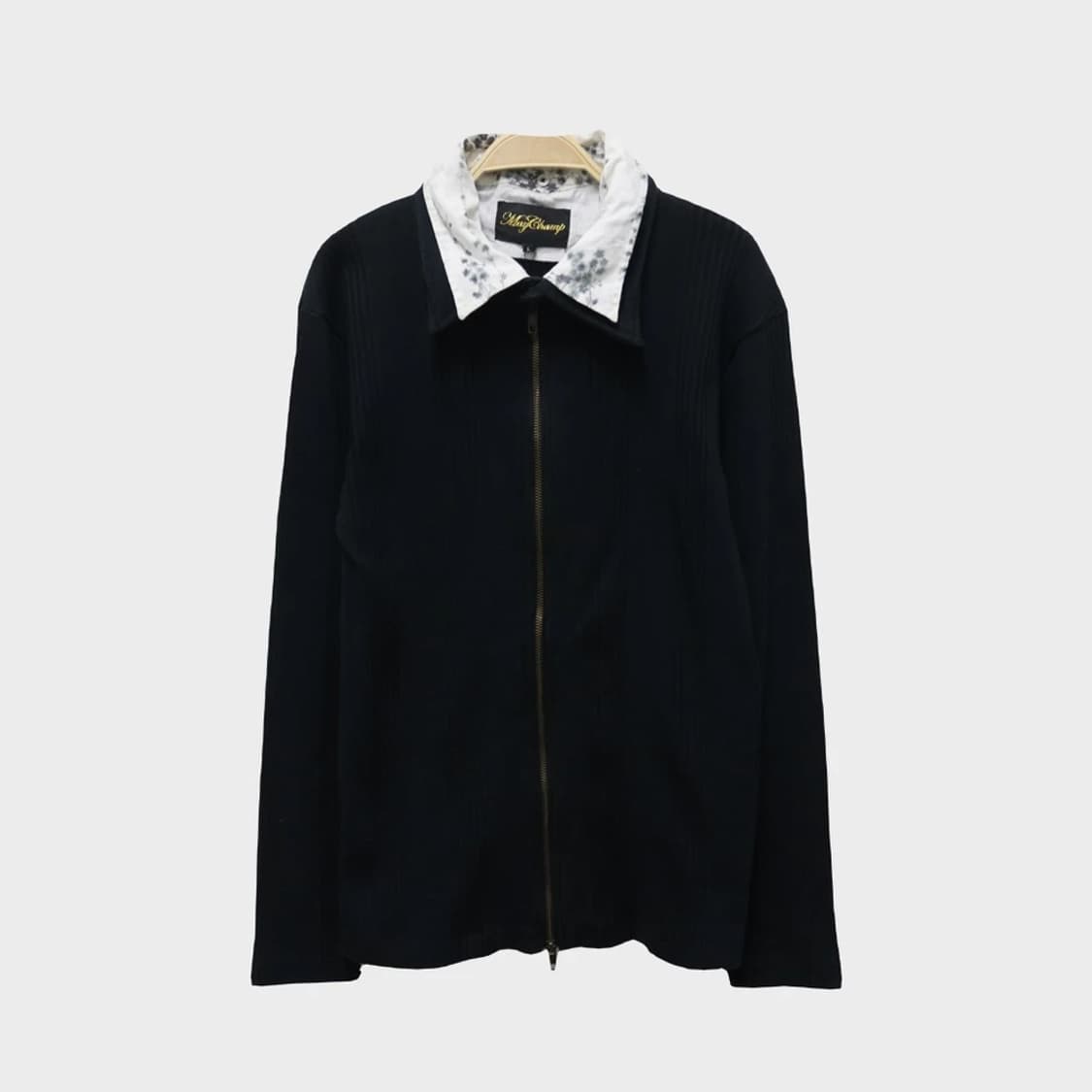 MAY CHAMP 플라워 넥 레이어드 집업 60645 상품이미지1