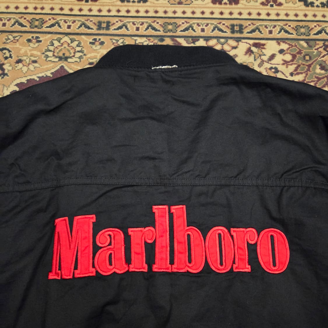 90s 빈티지 말보로 리버시블 봄버 자켓 블랙 레드 xxl 상품이미지2