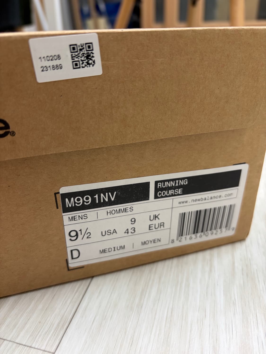 [275] 뉴발란스 991 네이비 뉴코탭 상품이미지6