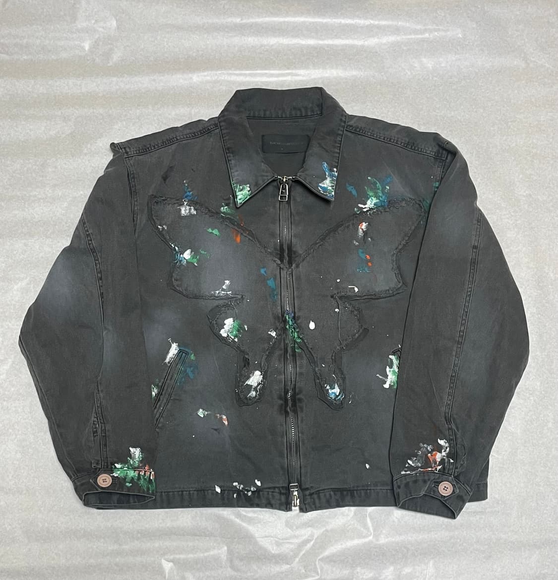 더뮤비 아카이브 나비 페인팅 데님자켓 M size 상품이미지1