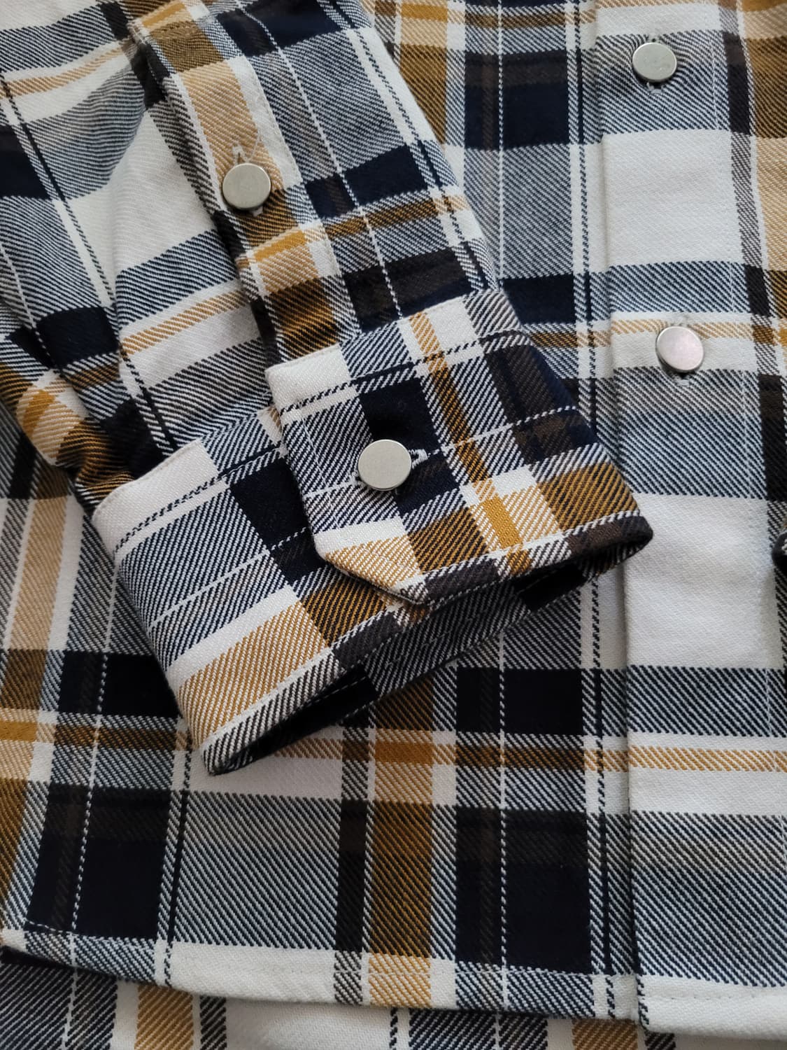 커먼 스탠다드CommonStandard 하드코튼 오버핏 체크남방 110 상품이미지7