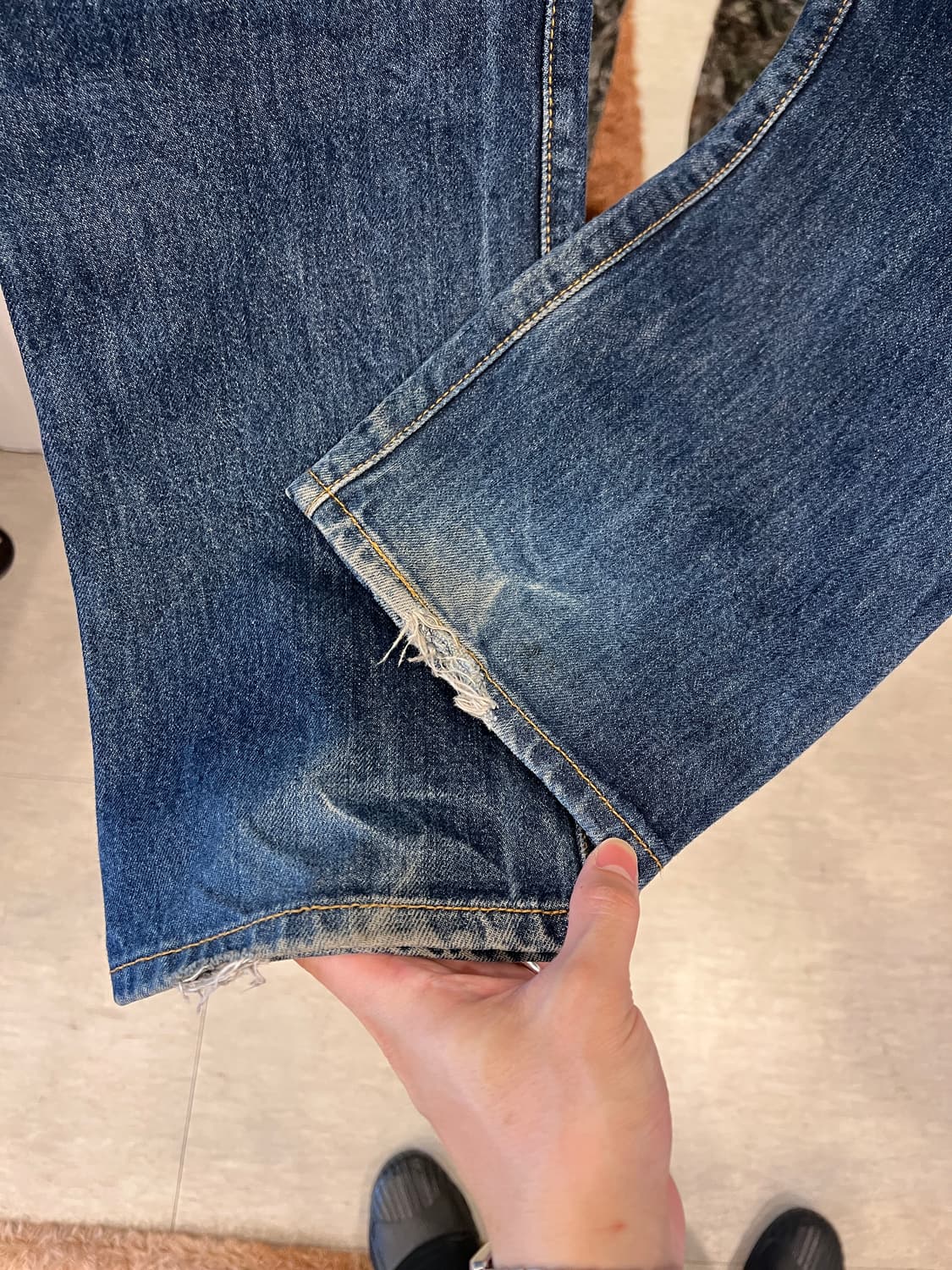 00s Levis 리바이스 501 블랭크탭 데님 팬츠 (29inch) 상품이미지7