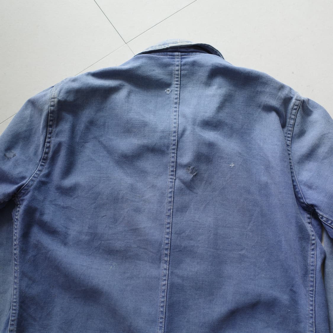 60s 프렌치 Solida 클럽카라 워크 초어자켓 (95) 상품이미지8