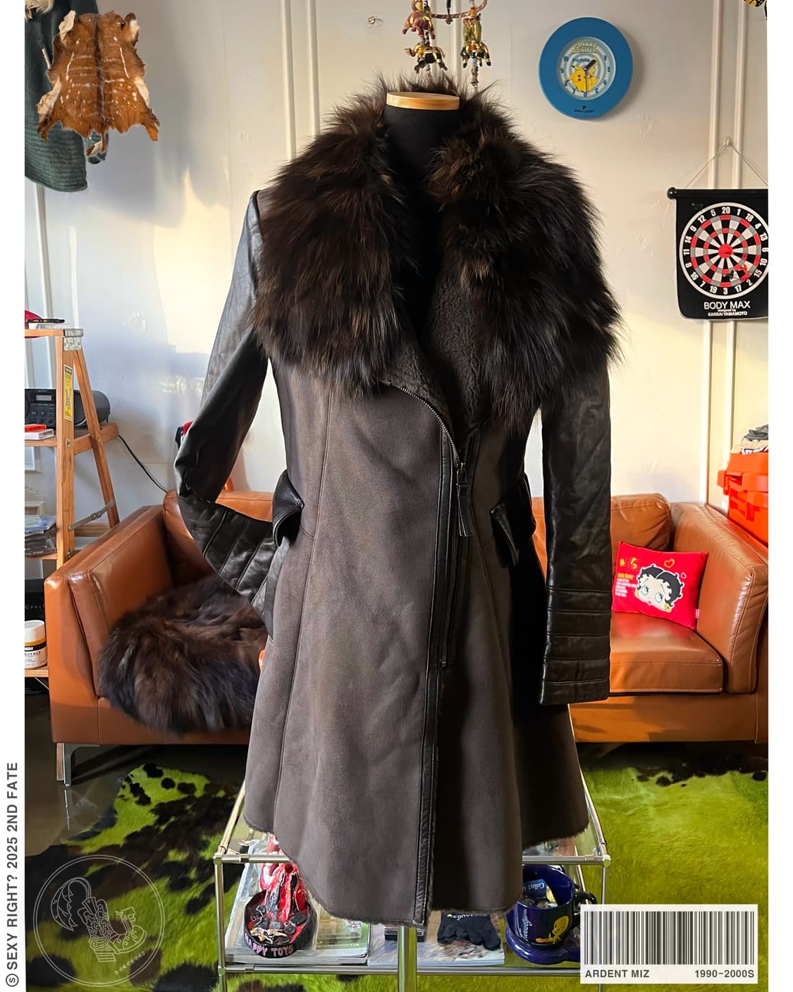 ARDENT MIZ Itlaian Fox & Lamb V-Kei Coat 상품이미지1