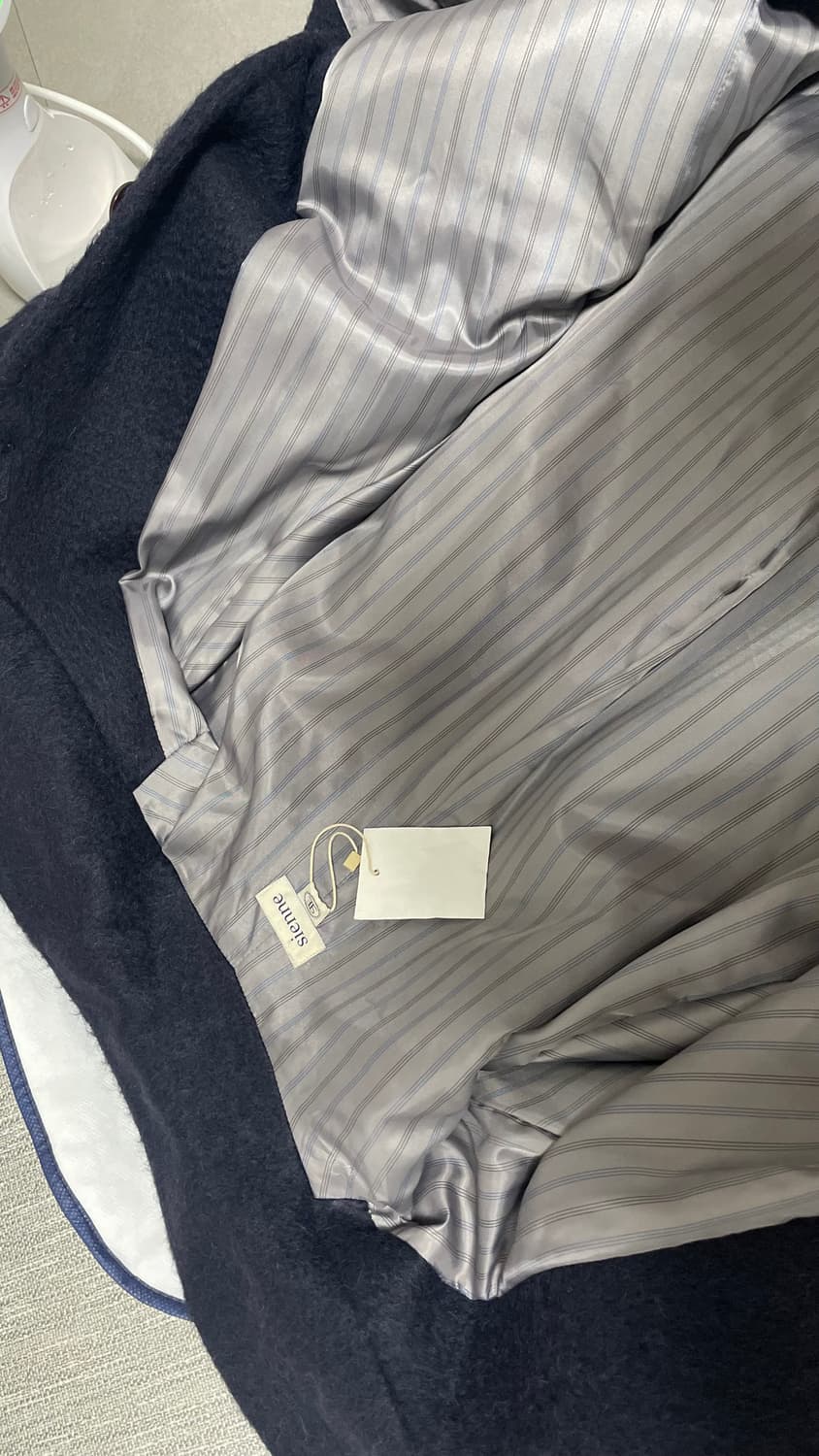 시엔느 알파카 코트 네이비 상품이미지10