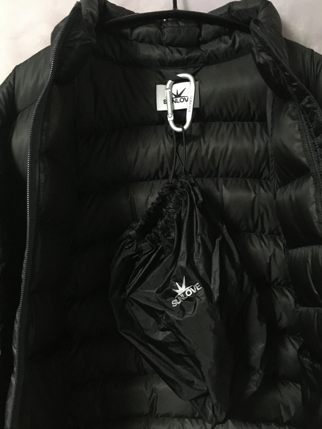 썬러브 경량패딩 차콜 L 상품이미지2