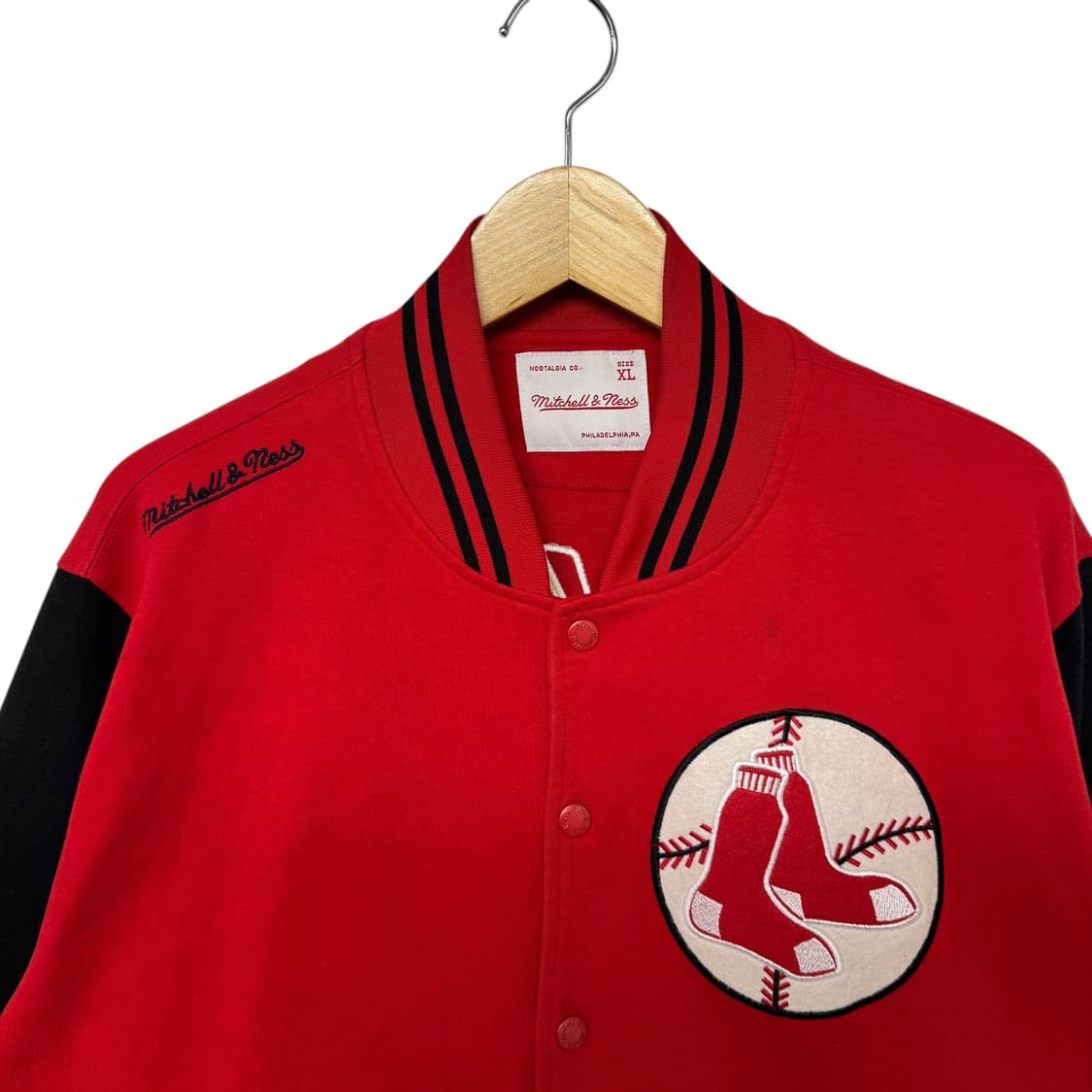 미첼엔네스 필라델피아 보스턴레드삭스 코튼바시티자켓 상품이미지3