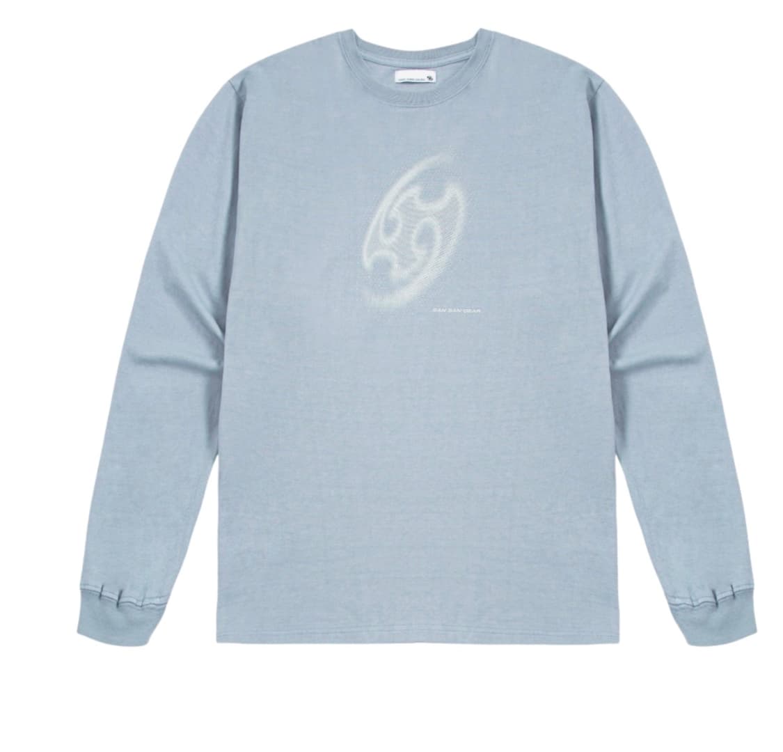 산산기어 로고 롱슬리브 (블루그레이) - 22FW  상품이미지1