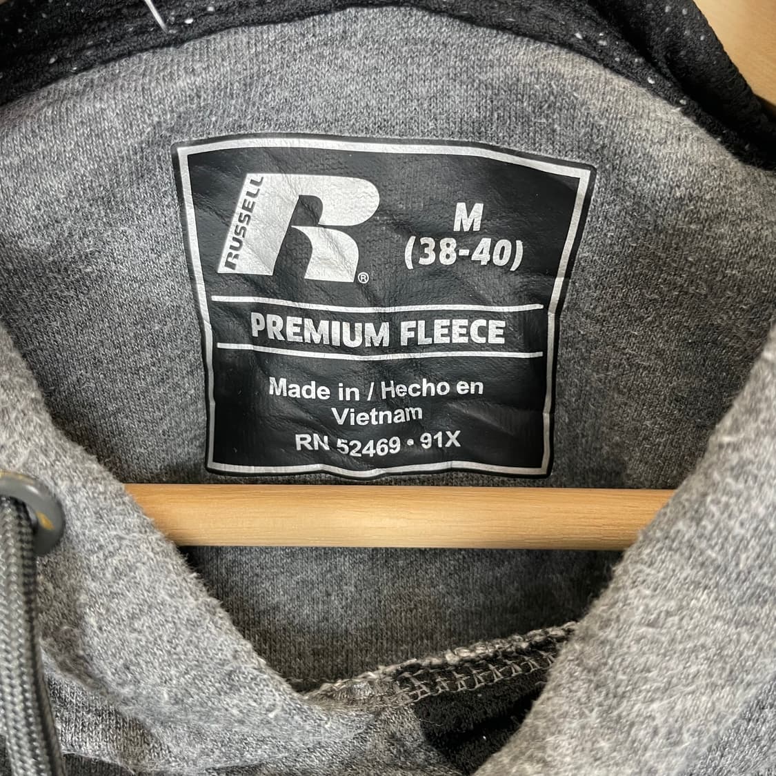 러셀 포인트라인 레글런 기모 후드티 상품이미지4