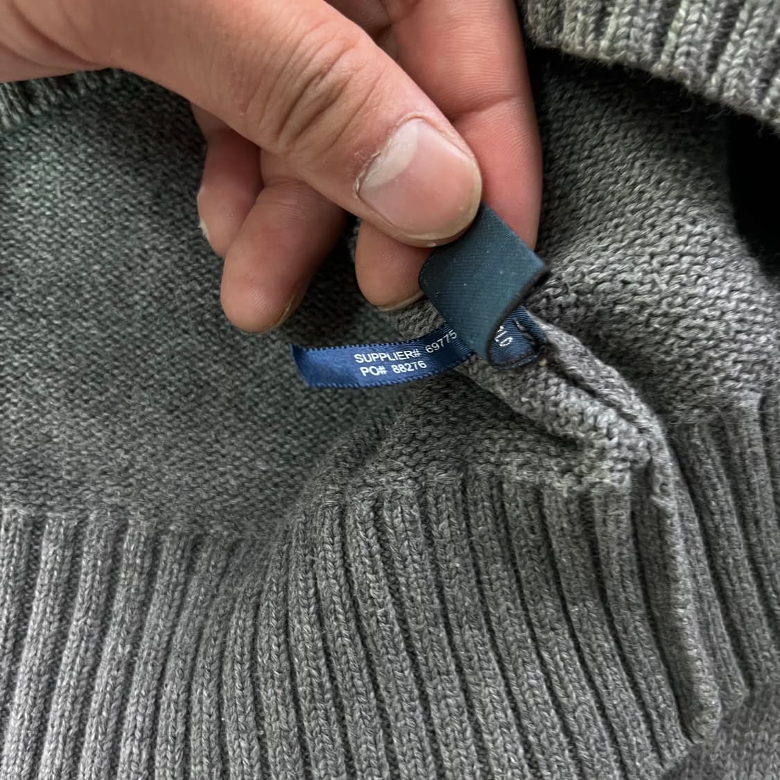 95 폴로랄프로렌 차콜 반집업 니트 상품이미지5