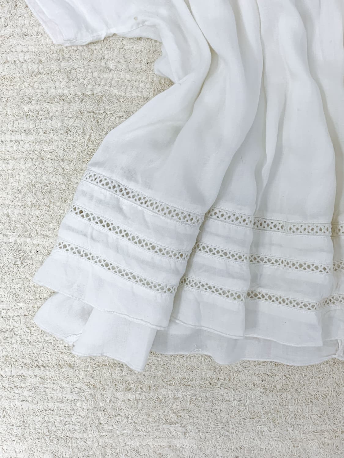 White Lace Mori Short Sleeve Top 상품이미지2