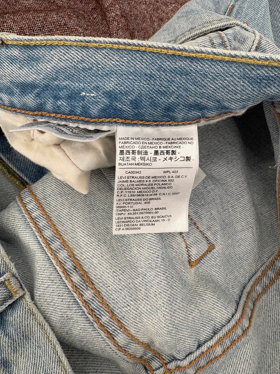 👖 Levi’s 501® 연청 데님 팬츠 (W34 / L34) 상품이미지5