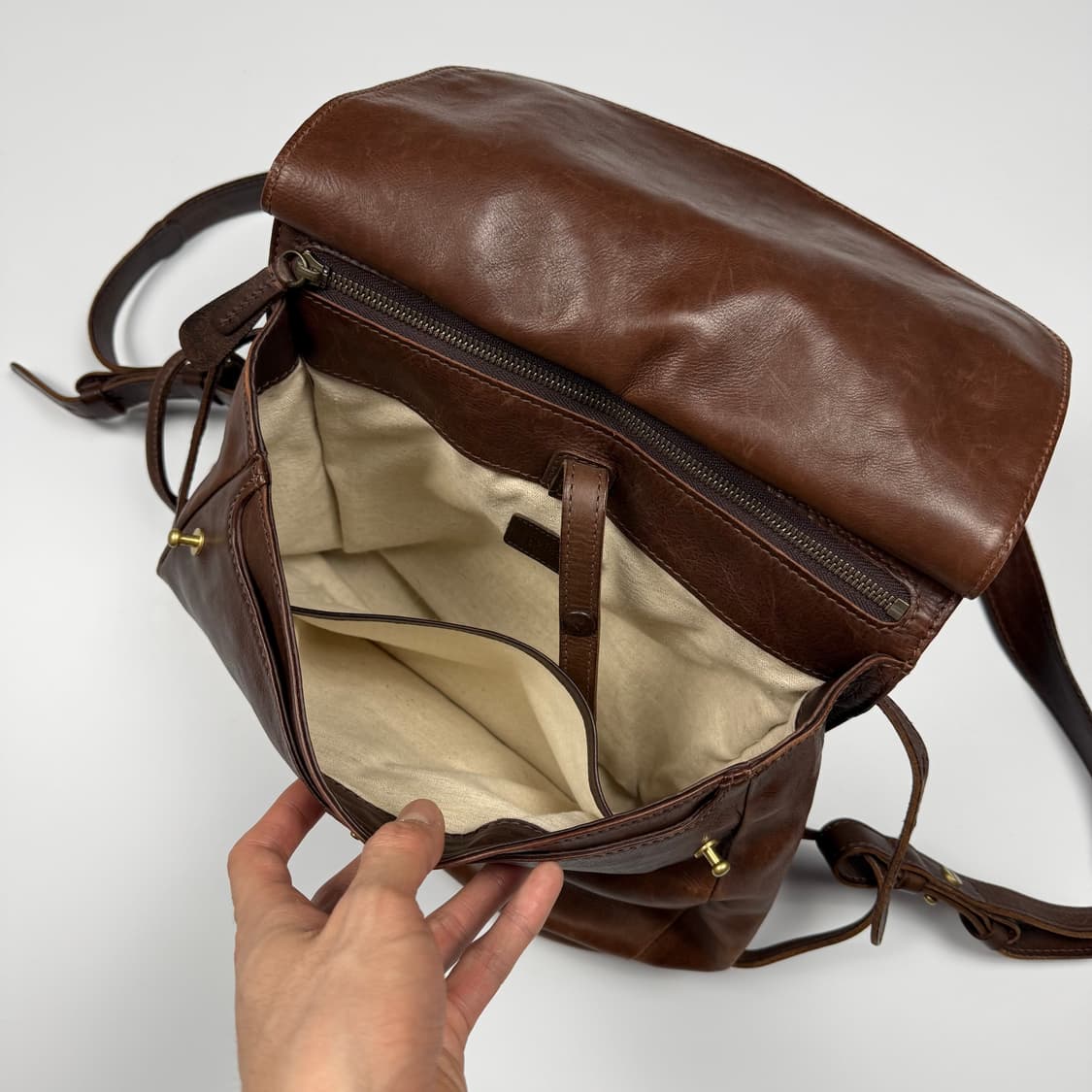 겐텐(Genten) 미니 가죽 럭색 백팩 상품이미지6