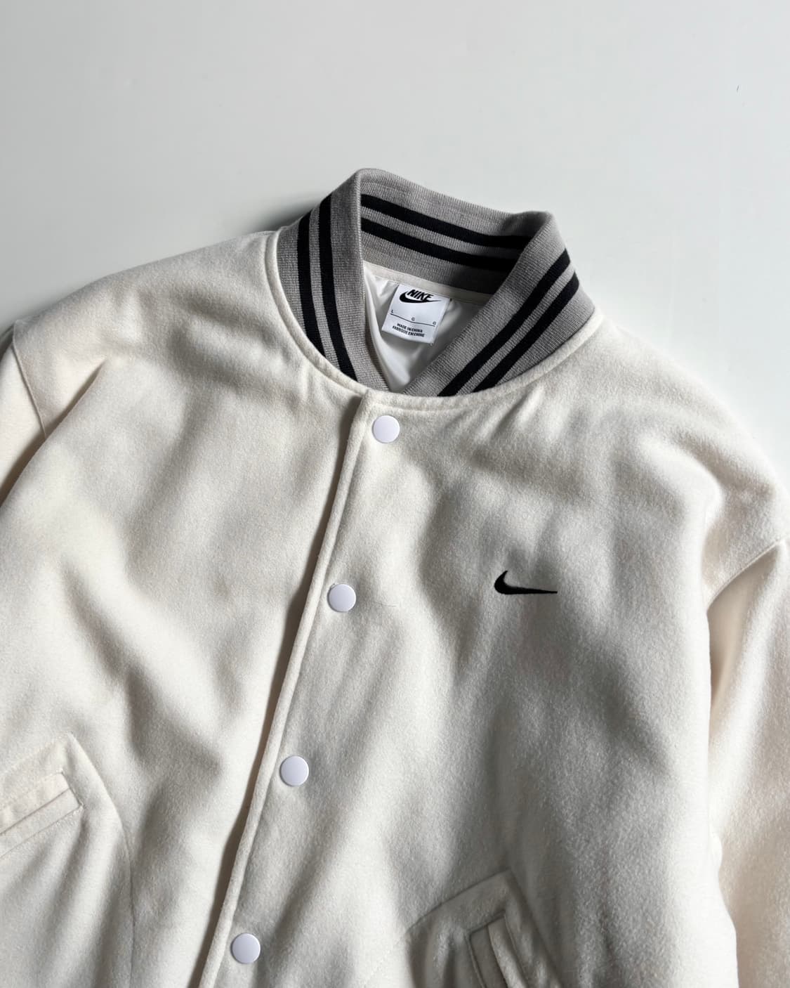 Nike 나이키 아이보리 울 스타디움 자켓 상품이미지2