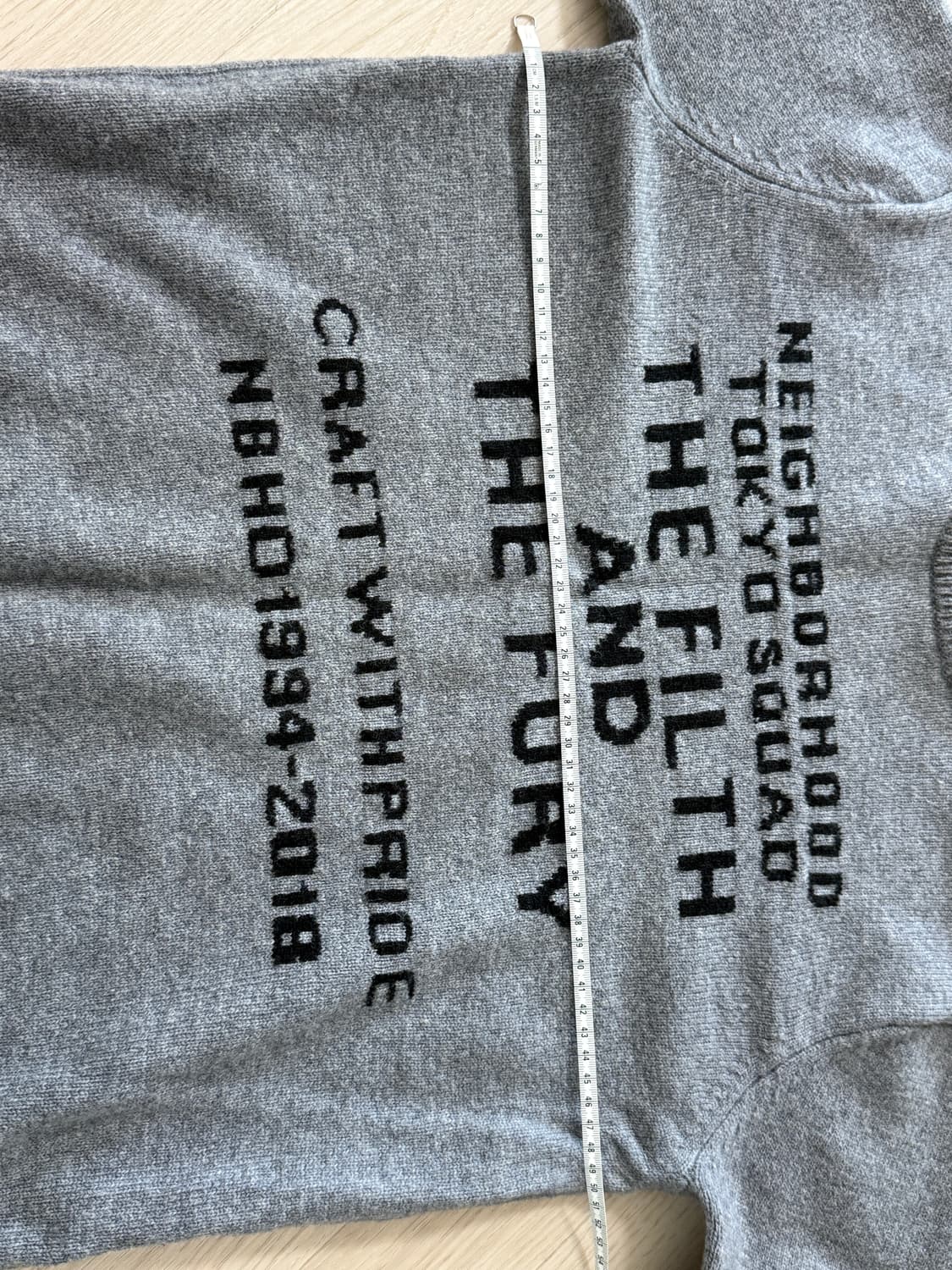 네이버후드 그레이 울니트 m사이즈 상품이미지6