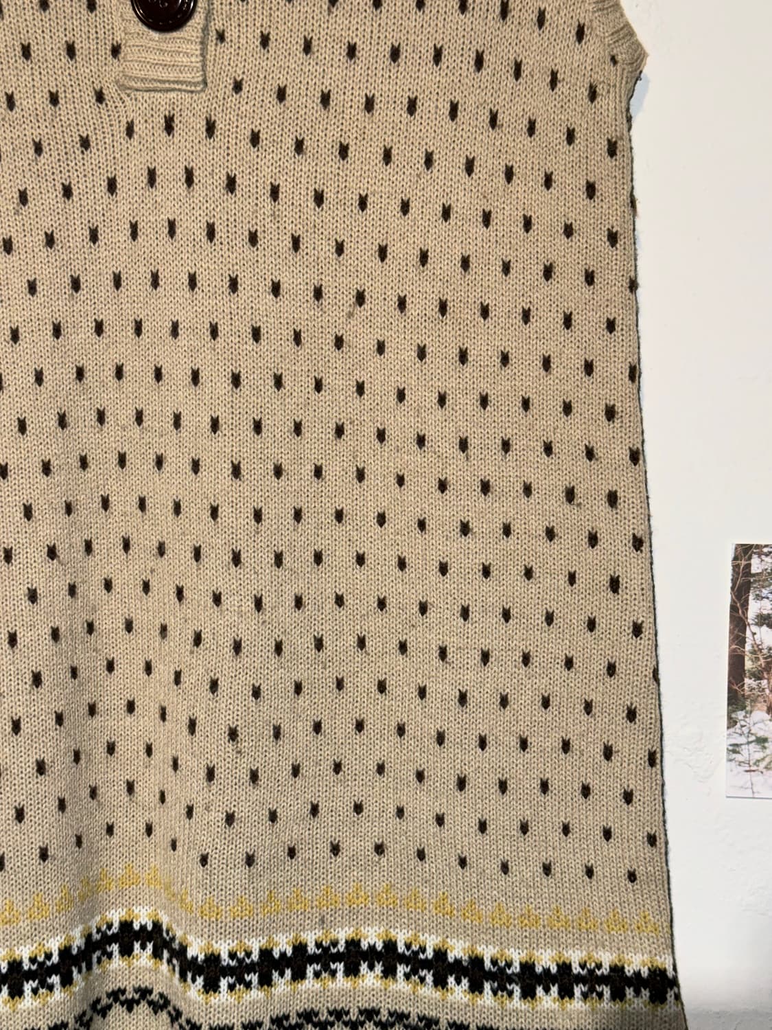 노르딕 니트 반팔 원피스 상품이미지5