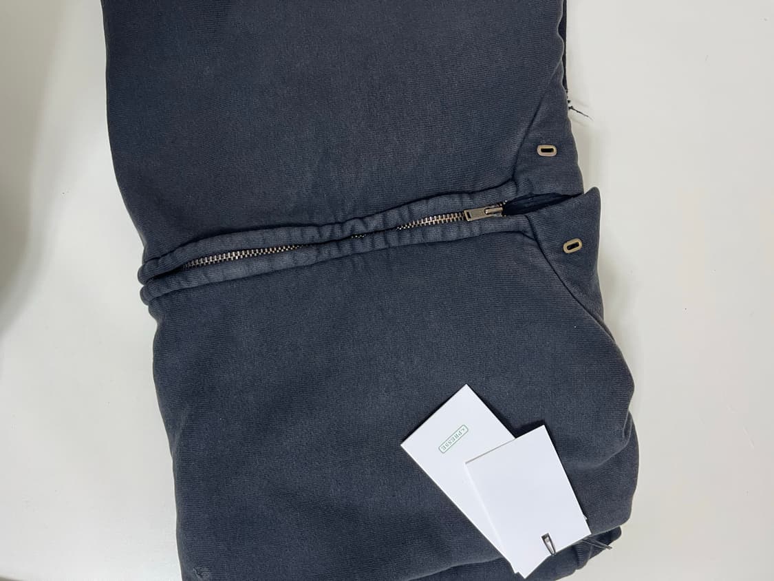 25aw 아프레쎄 빈티지 집업 후디 블랙 상품이미지2