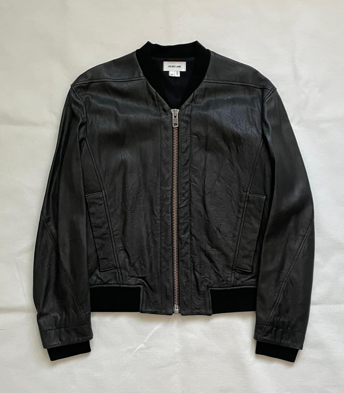 Helmut Lang 헬무트랭 양가죽 램스킨 가죽 레더 봄버 자켓 상품이미지1