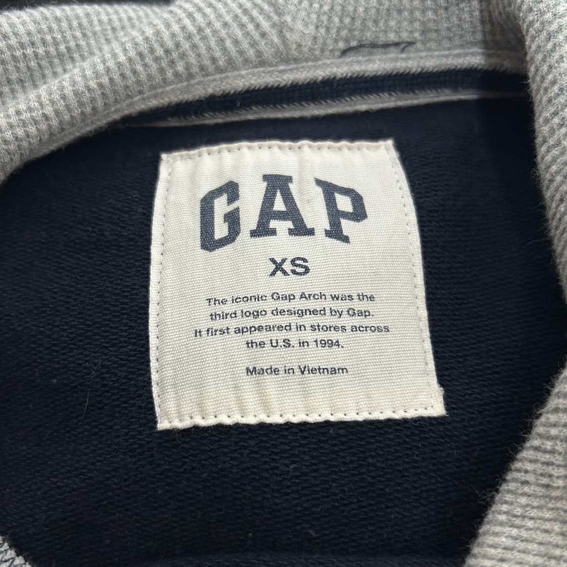 갭 성조기 빅로고 후드티 네이비 상품이미지4