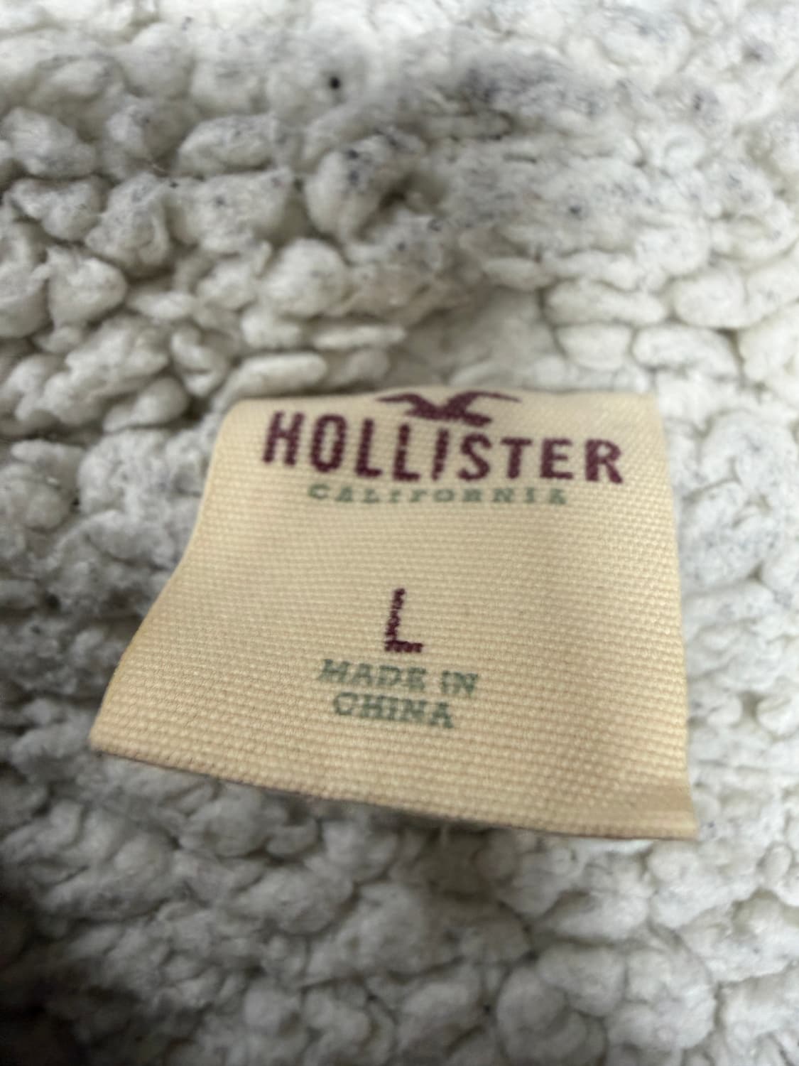 홀리스터 그레이 양털 후드집업 L 상품이미지3