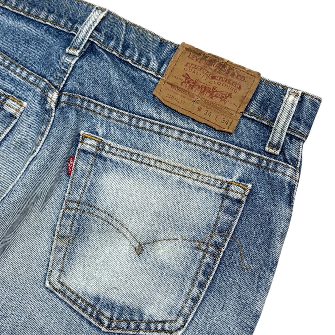 90s Levi’s usa 510 distressed 데님팬츠 상품이미지6