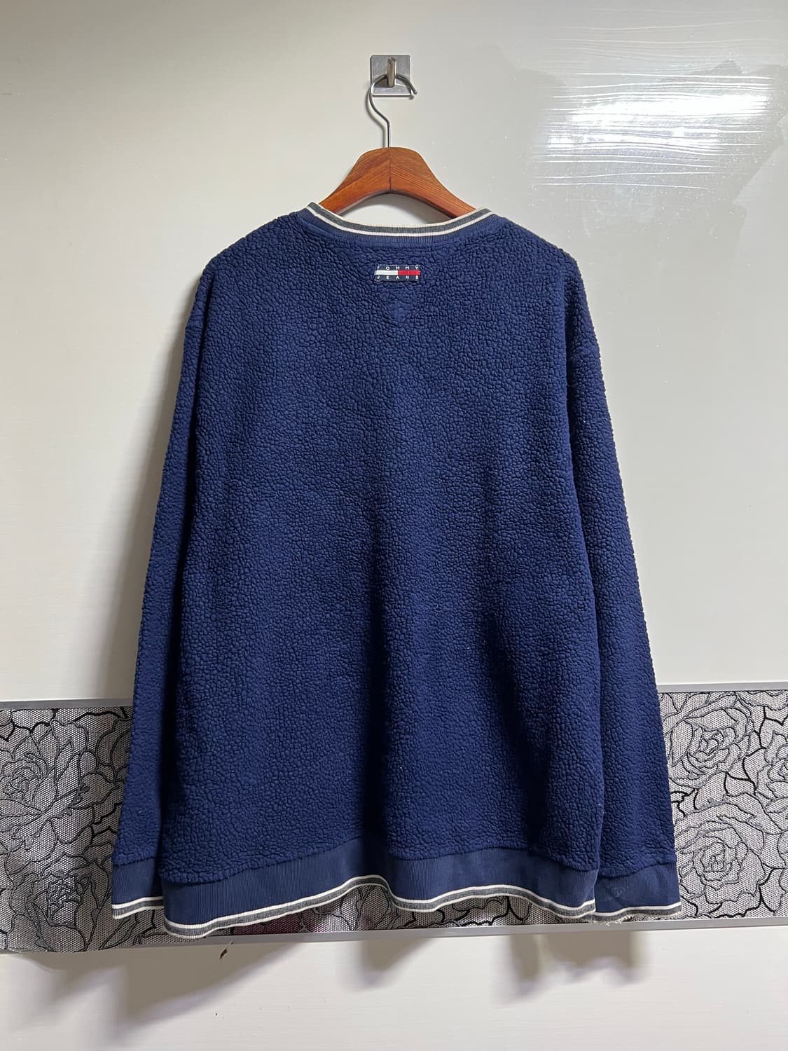 빈티지 타미힐피거 네이비 플리스 맨투맨 상품이미지6