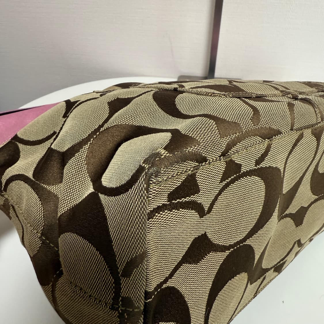 코치 핑크 시그니처 백 상품이미지6