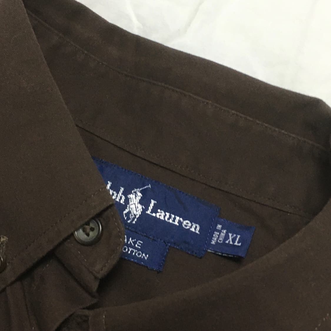 폴로 브라운 긴팔 셔츠 남방 상품이미지2