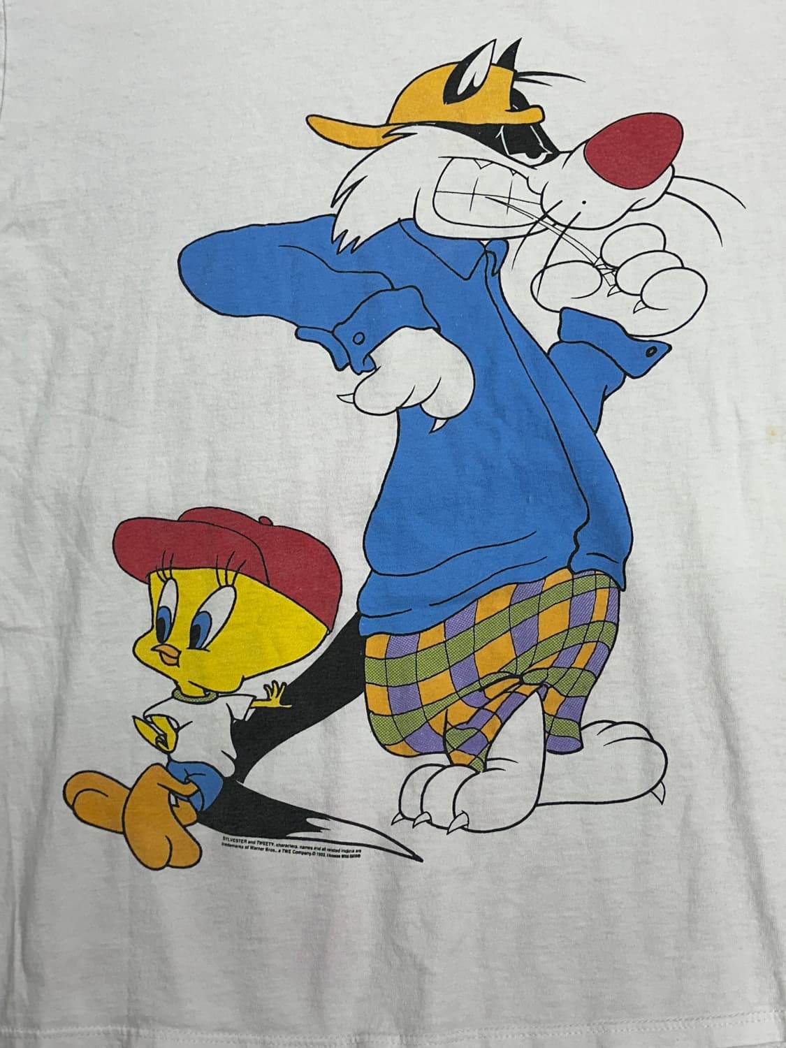 1993' 실베스터와 트위티 카툰 티셔츠 XL 상품이미지3