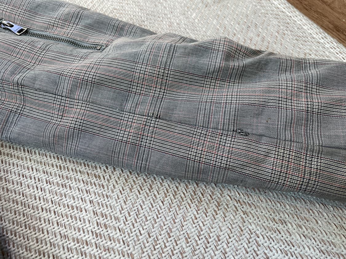 띠어리 체크 퍼트리밍 자켓 J03779 상품이미지5