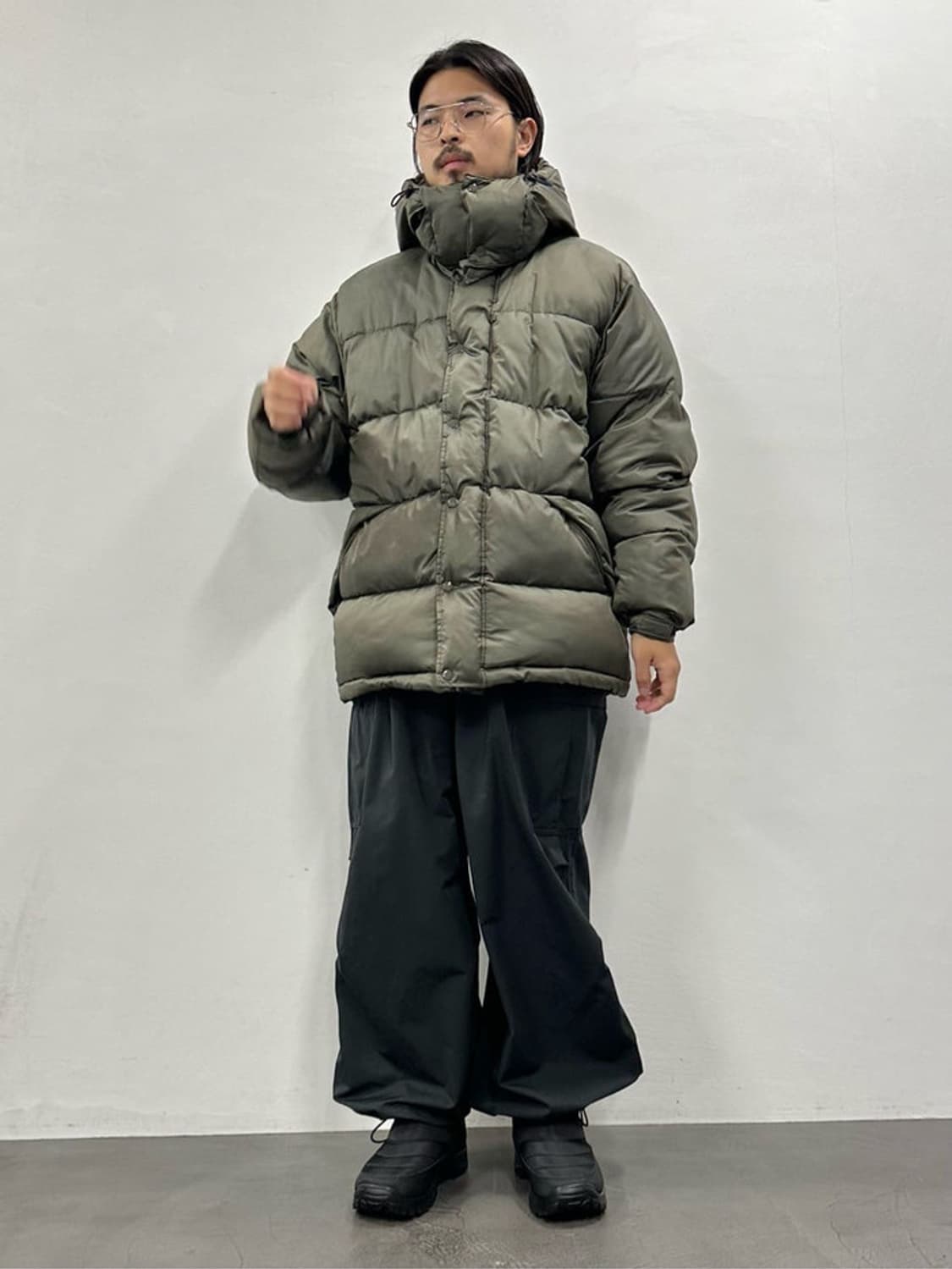 프릭스스토어 프릭스토어 빅실루엣 화이버 후드 패딩 L 상품이미지8