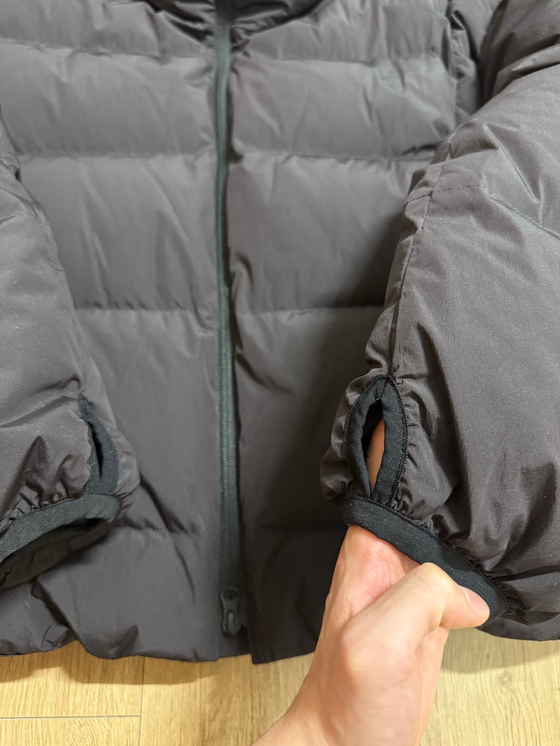 해칭룸  버건디 숏패딩 상품이미지2