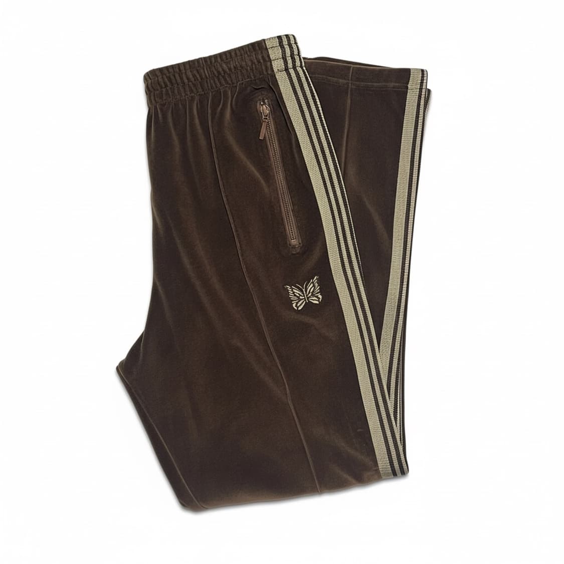 니들스 내로우 트랙 팬츠 벨루어 브라운 상품이미지1