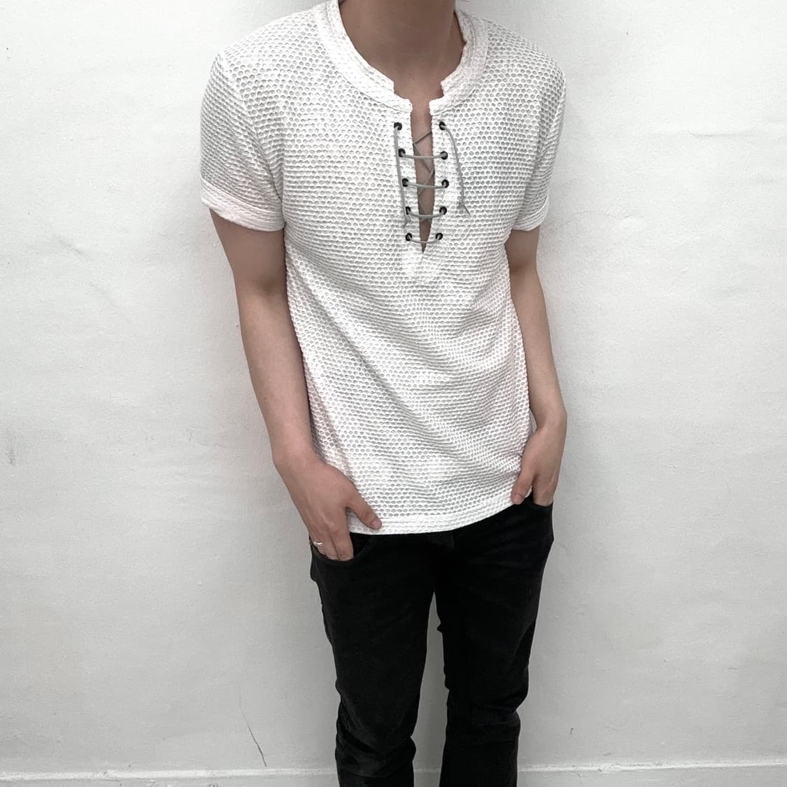 Tornado mart lace up short sleeve 상품이미지1