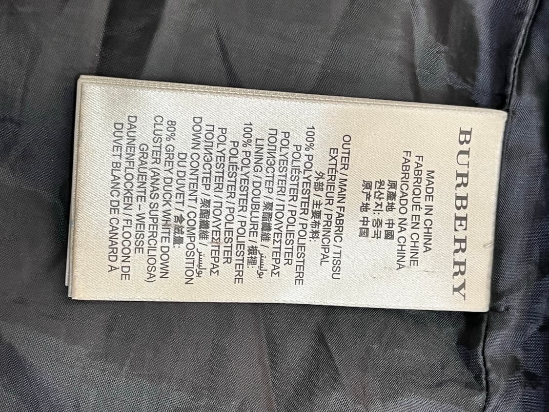 버버리 브릿라인 덕다운 롱패딩 M 블랙 상품이미지8