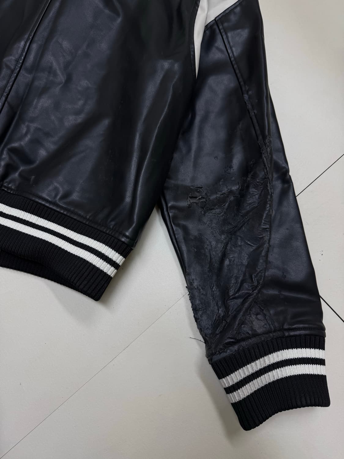 파르티멘토 레더 바시티 스타디움 자켓 상품이미지5