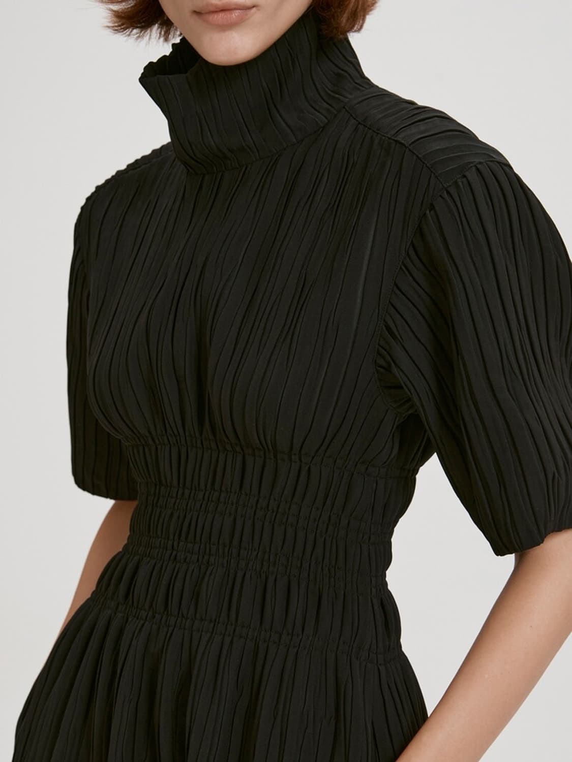렉토 원피스 TEXTURED TURTLENECK DRESS 상품이미지3
