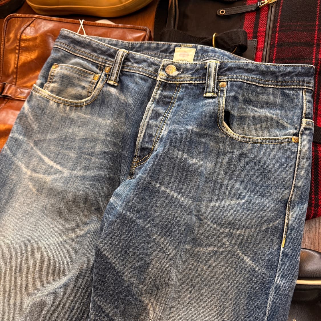 SOMET 일본생산 신치백 데님 실측 34 상품이미지6