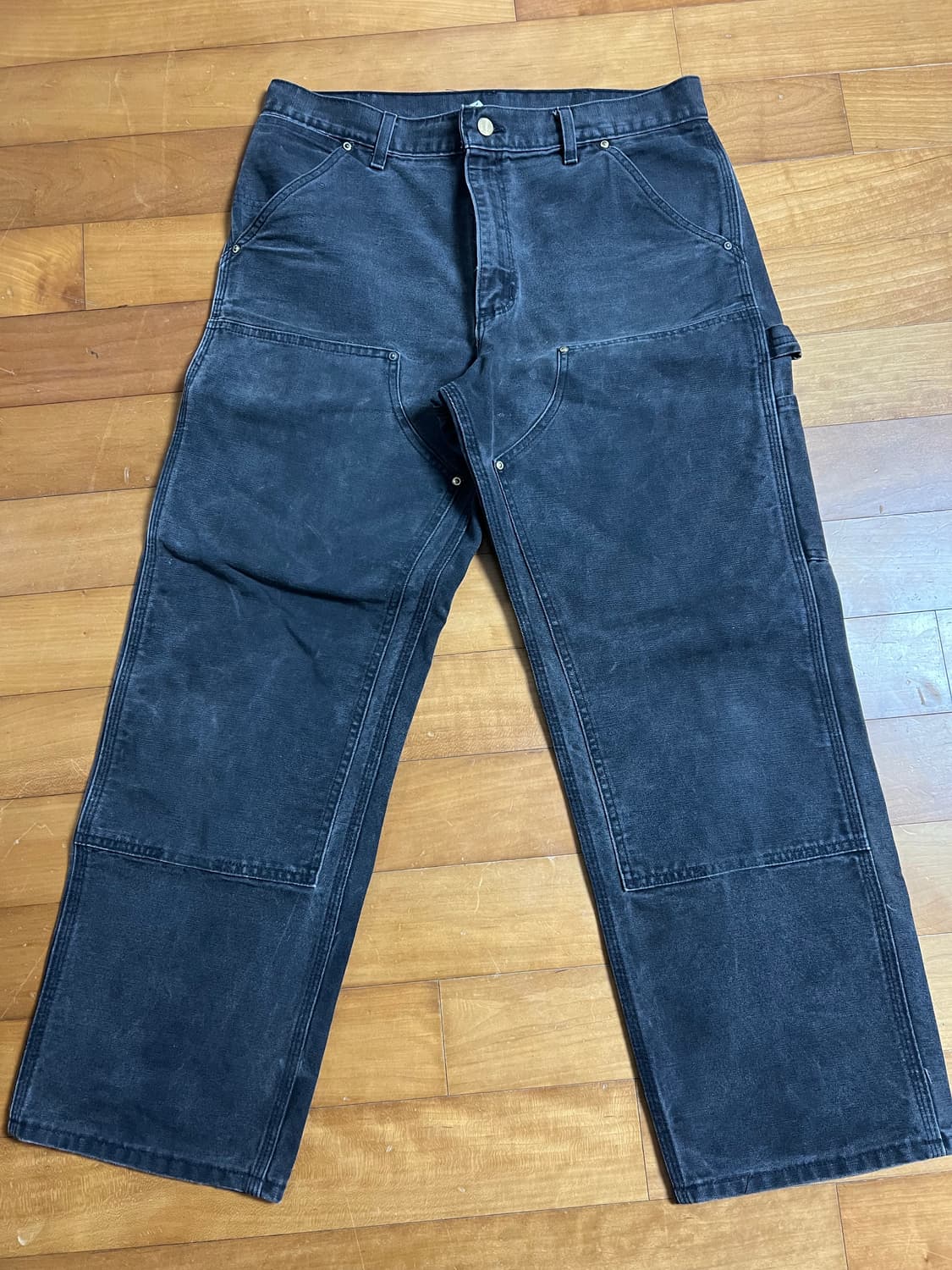 Rare) 90s carhartt b01 칼하트 더블니 blk 33x30 상품이미지1