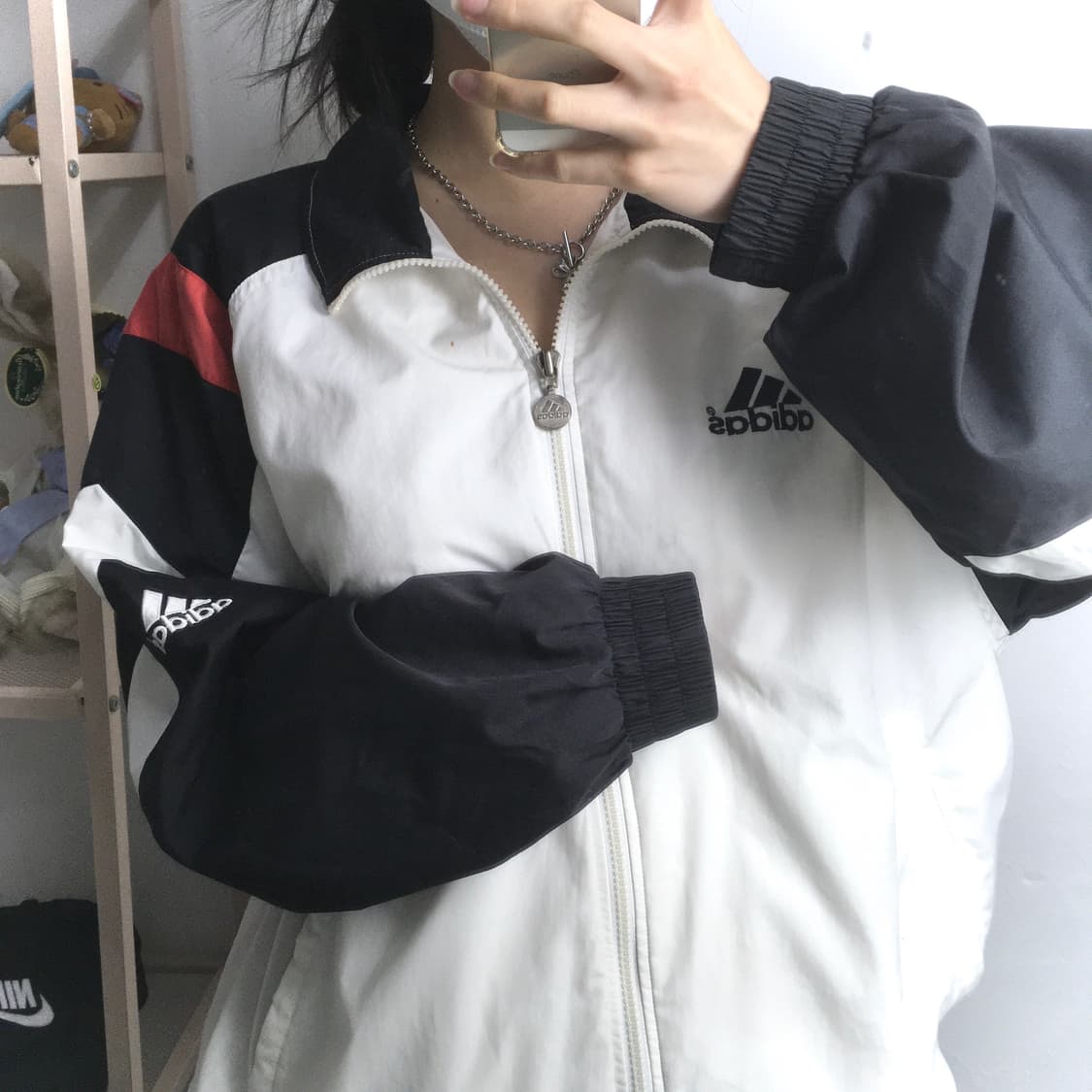 아디다스 80년대 올드스쿨 대대장 바람막이 상품이미지4