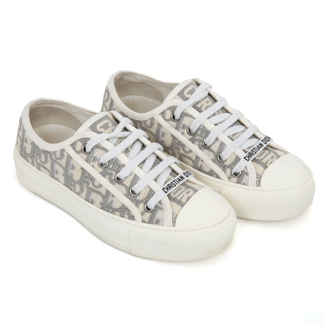 디올 오블리크 스니커즈 워크앤디올 슈즈 스톤 그레이 KCK211OBE 상품이미지4