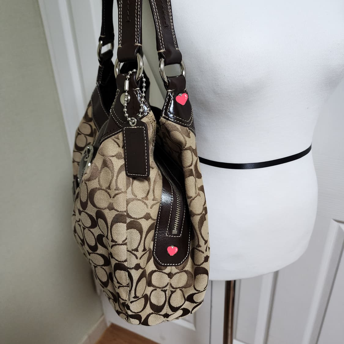 상태굿굿) 코치 소호린 호보 솔더백 상품이미지3